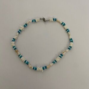 multi colored puka shell necklace